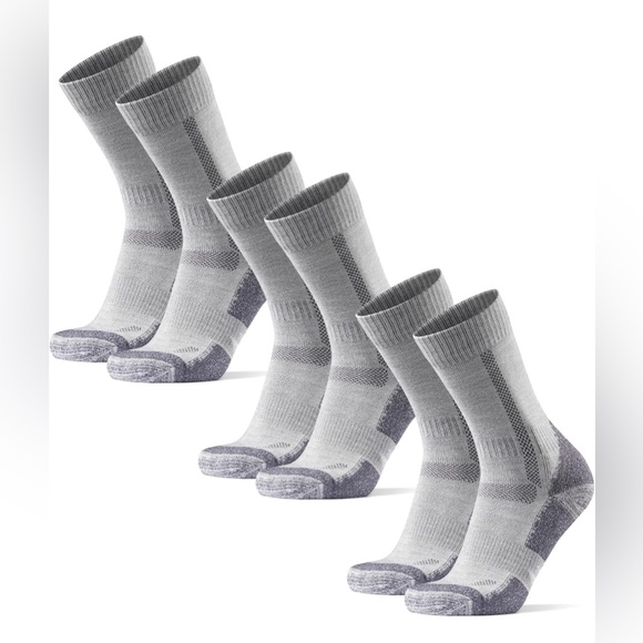 6 Pairs of Danish Endurance Marino Wool Crew Socks for Men - Picture 1 of 6